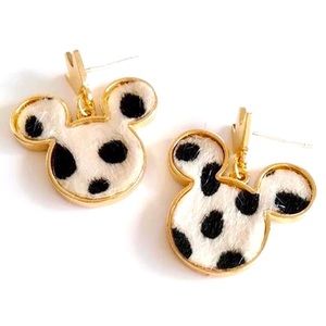 🌵4/$30 New Mickey Mouse Cheetah Print Earrings